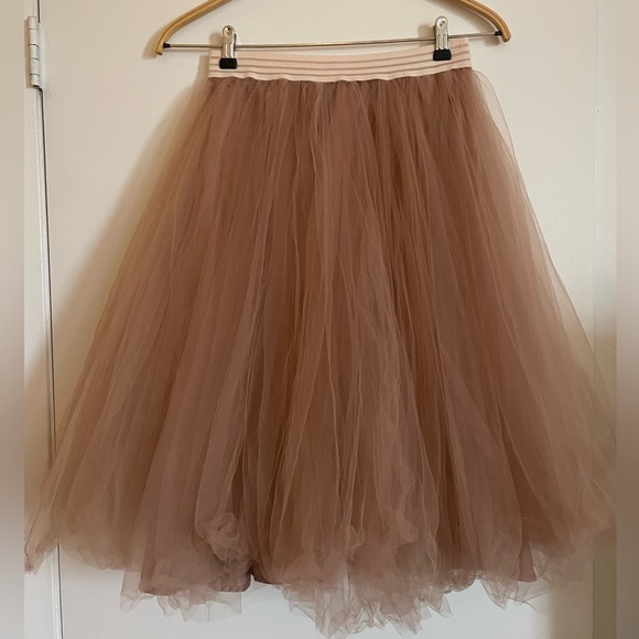 Repetto Dresses & Skirts - Repetto Tutu Skirt in Hazelnut Brown - Layered and Lined Tulle Midi